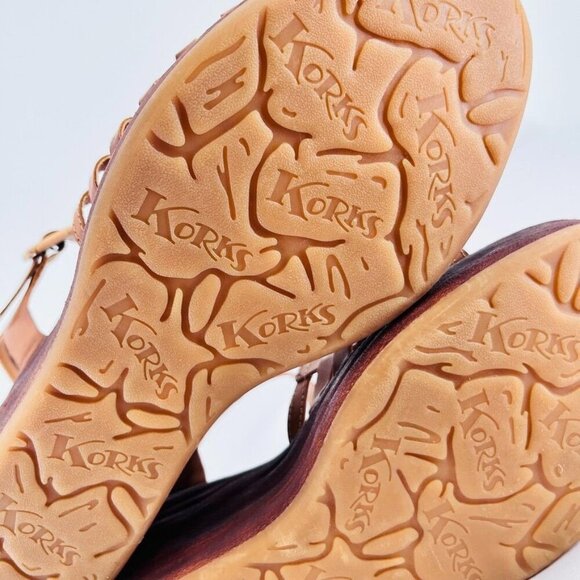 KORKS BY KORK-EASE Marley Strappy Wedge Sandal Size 11 In Brown - Picture 11 of 15